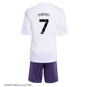 Manchester United Mason Mount #7 Echipament de Fotbal Replică 2025-26 Copii Deplasare (+ Șorturi)